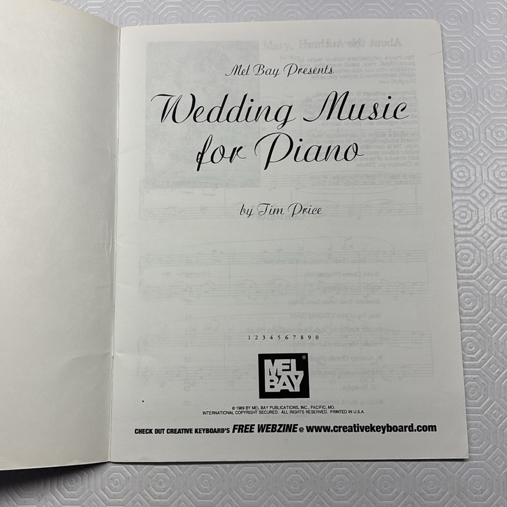 Mel Bay Presents “Wedding Music for Piano” by Tim Price 37 p - Picture 4 of 5